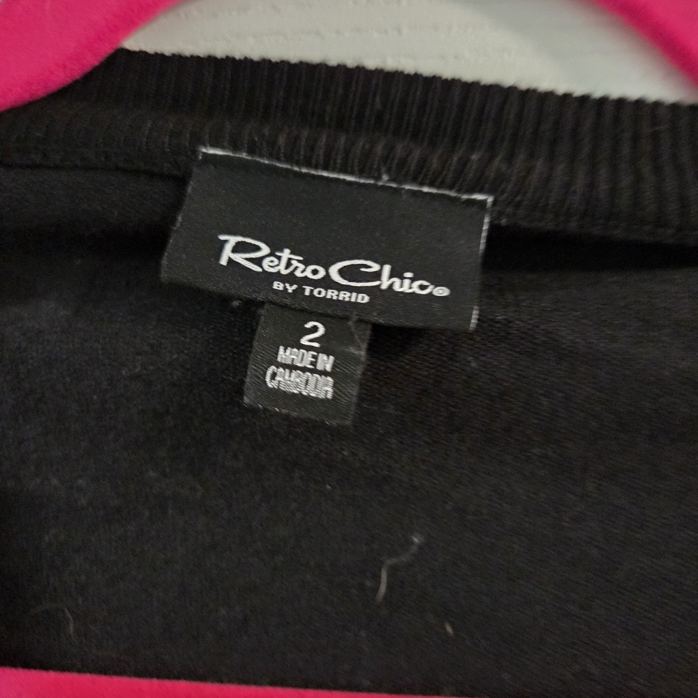 NWOT Torrid Retro Chic Cherry Embroidered Cardigan- Size 2x - Picture 9 of 11